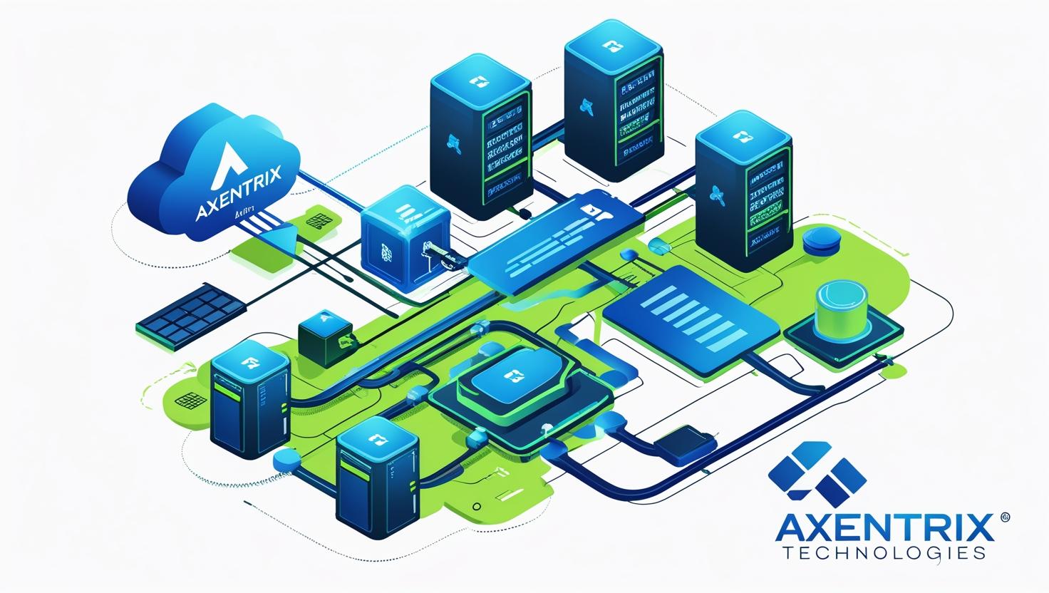 IT Infrastructure Solutions_ with company name Axentrix Technologies